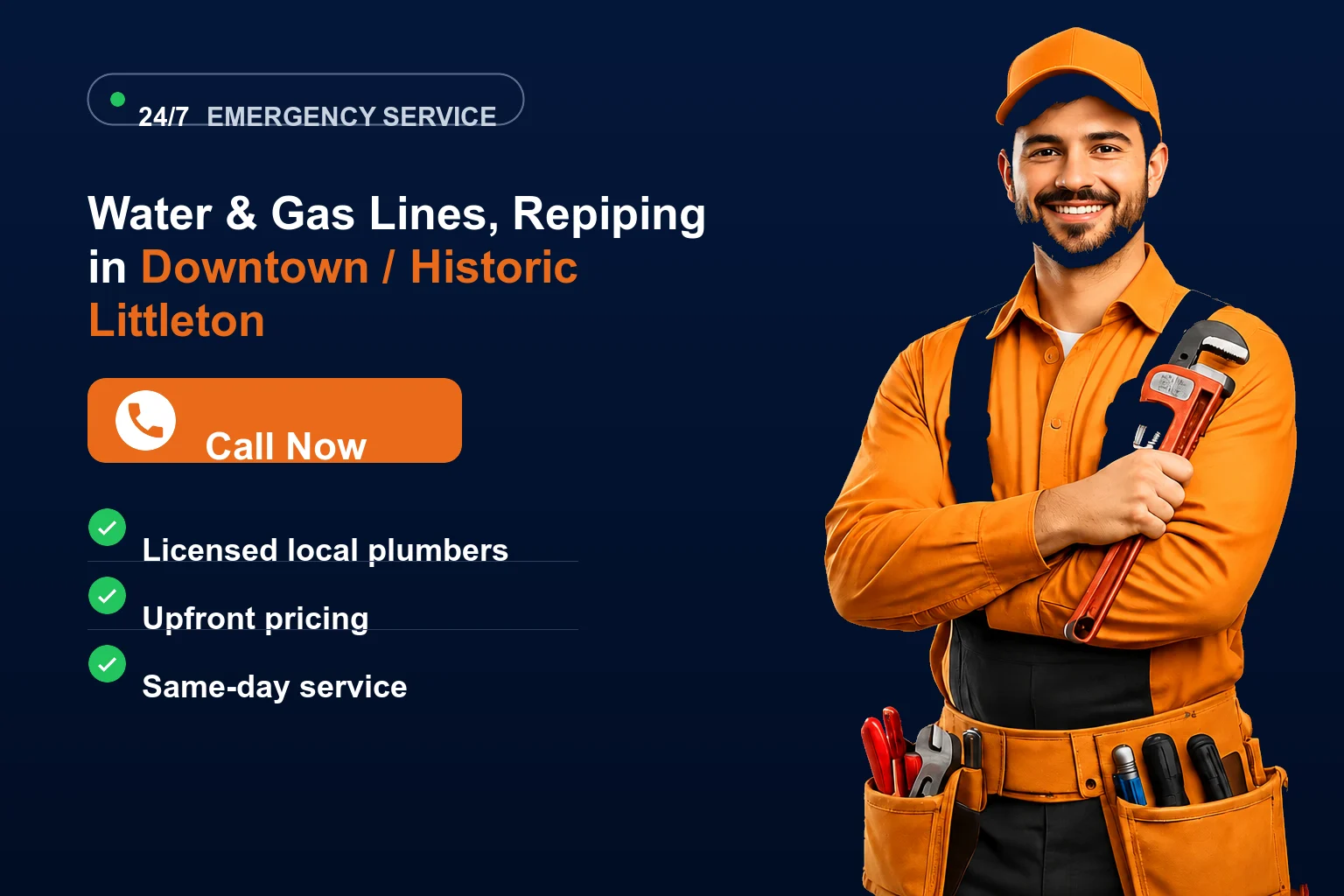 Water & Gas Lines, Repiping in Downtown / Historic Littleton
